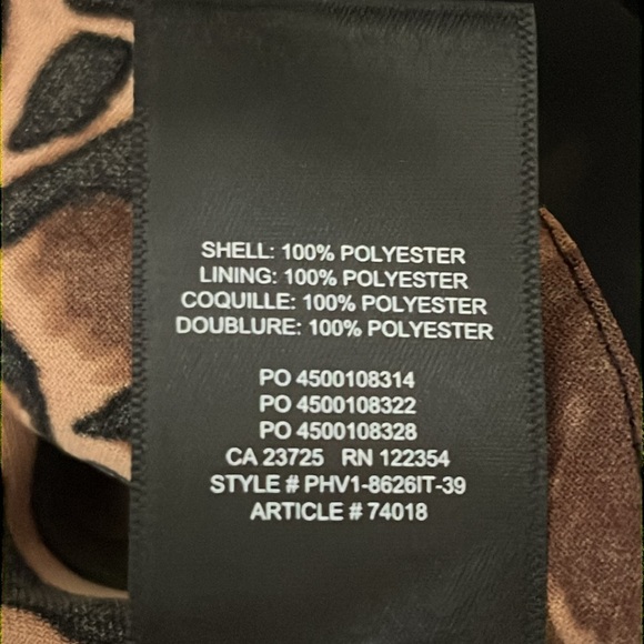 Babaton Samson Long Sleeve Chestnut Black Animal Print Dress - Picture 16 of 16